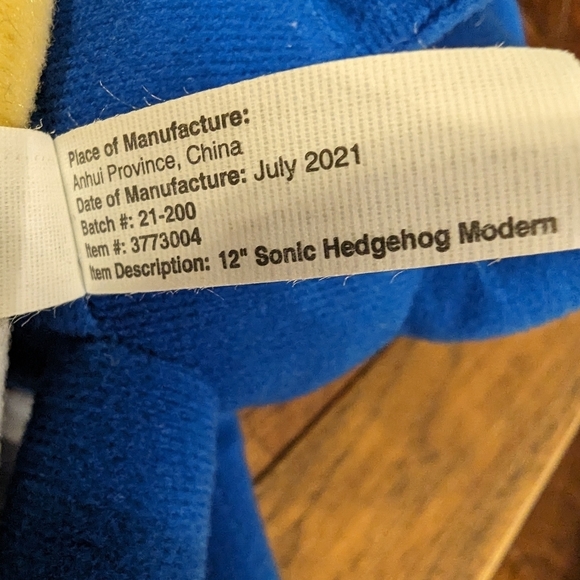 SONIC The Hedgehog Plush Toy 12 Inch - Sega Toy Factory - Picture 3 of 8